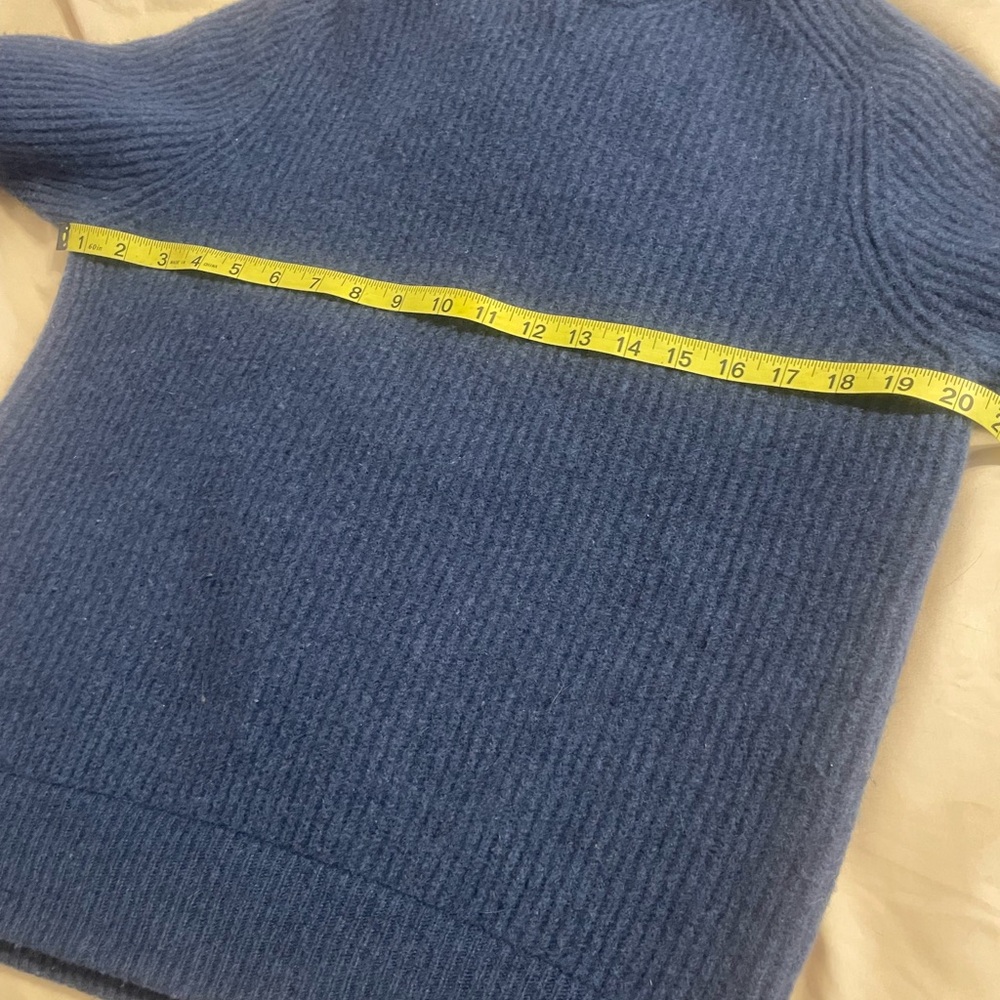 Polo Ralph Lauren Heathered Navy Wool Alpaca Crewneck Sweater men’s M - Picture 5 of 7